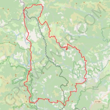 Trace GPS Tour du Cévenol, itinéraire, parcours