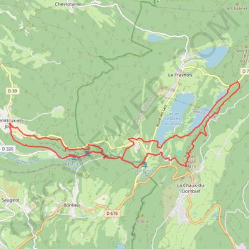 Trace GPS Hérisson 22Km, itinéraire, parcours