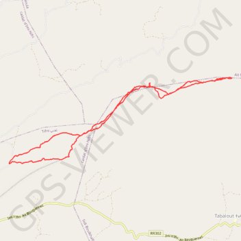 Trace GPS Jebel Keroual, itinéraire, parcours