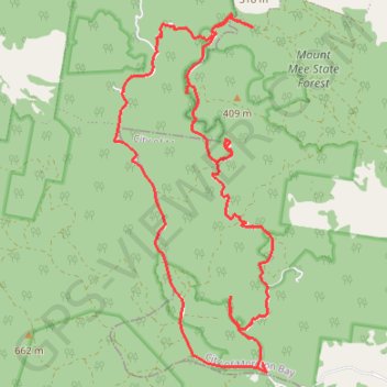 Trace GPS Rocky Hole, itinéraire, parcours