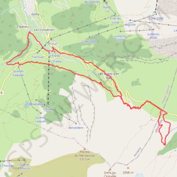 Trace GPS Col des Aravis, itinéraire, parcours