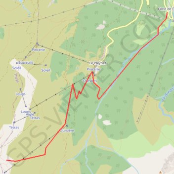 Trace GPS Dôme des Oudis, itinéraire, parcours