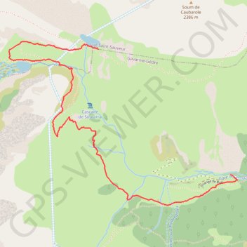 Trace GPS Lacs d'Antarrouyes, itinéraire, parcours