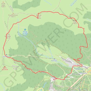 Trace GPS Boucle Alagnon, itinéraire, parcours