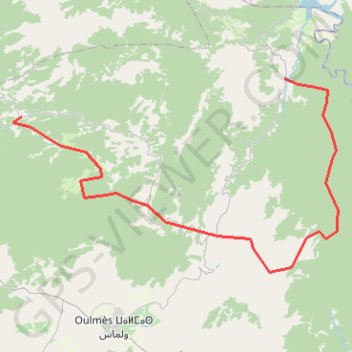 Trace GPS B1. Vallée de l’oued Beth et plateau d’Aït Hatem, itinéraire, parcours