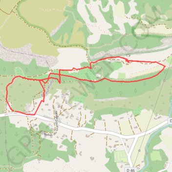 Trace GPS Carrières de marbre près de la Sainte-Victoire, itinéraire, parcours