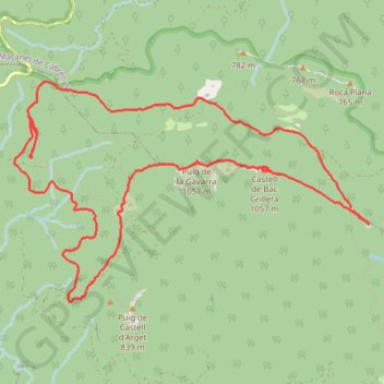 Trace GPS Le Fau - La Fillola - Castell d'arget, itinéraire, parcours