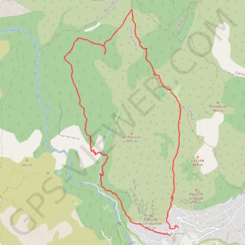 Trace GPS Boucle Saint Jeannet - Castelet - Jas Jausserand, itinéraire, parcours