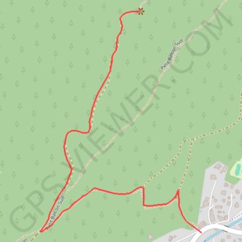 Trace GPS Chalet de la Floria (Les Praz-de-Chamonix), itinéraire, parcours