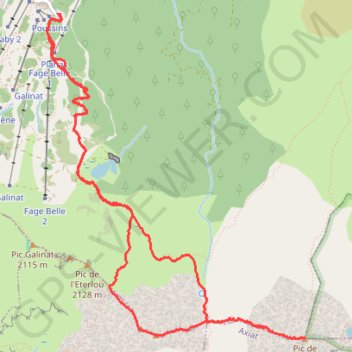 Trace GPS Pic de Saint-Barthélemy par les Monts d'Olmes, itinéraire, parcours