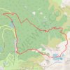 Trace GPS Cascade de l'Oursiere et lacs Robert, itinéraire, parcours