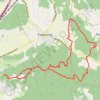 Trace GPS Château Rochefort - vieux village d'Allan et retour, itinéraire, parcours
