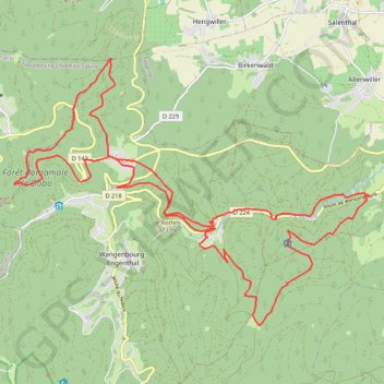 Trace GPS Maison forestière du Fuchsloch à Romanswiller, itinéraire, parcours