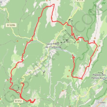 Trace GPS Tour de Chartreuse par les sommets, itinéraire, parcours