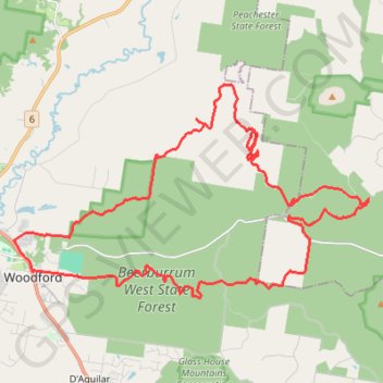 Trace GPS Woodford - Beerburrum West State Forest, itinéraire, parcours