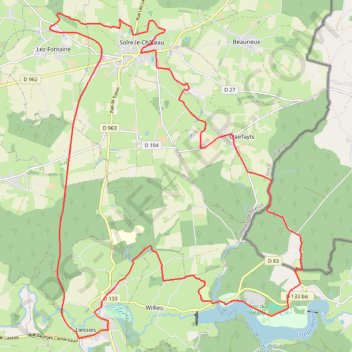 Trace GPS Val Joly - Le Clocher penché, itinéraire, parcours