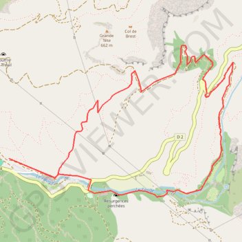 Trace GPS Gémenos - Parc de Saint-Pons - Sentier Botanique, itinéraire, parcours