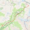 Trace GPS Route from Refuge de Vallonbrun to Refuge du Carro, itinéraire, parcours