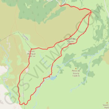 Trace GPS Lacs de Baliros en circuit, itinéraire, parcours