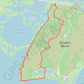 Trace GPS Île Saint-Martin, itinéraire, parcours