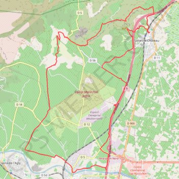 Trace GPS Salses-le-Château - Rivesaltes, itinéraire, parcours