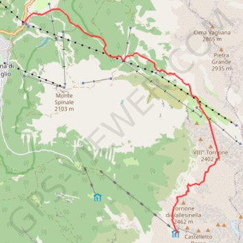 Trace GPS Brenta J2, itinéraire, parcours