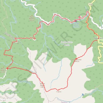 Trace GPS Morne Piquet en boucle depuis Plateau Boucher (Martinique), itinéraire, parcours