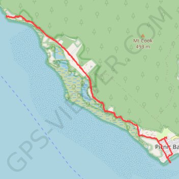 Trace GPS Picnic Bay - West Point, itinéraire, parcours