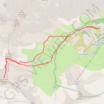 Trace GPS Trace hivernale au Soum des Salettes, itinéraire, parcours