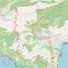 Trace GPS Lavandou Valcros, itinéraire, parcours