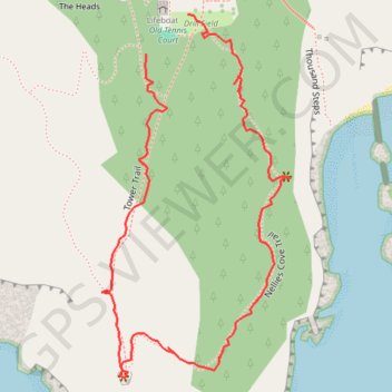 Trace GPS Port Orford Heads State Park Loop, itinéraire, parcours