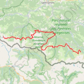 Trace GPS GR10 De l'Etang d'Araing à l'Etang de Guzet (Ariège), itinéraire, parcours