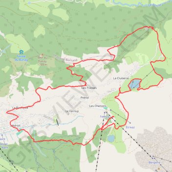 Trace GPS Lac des Confins, itinéraire, parcours