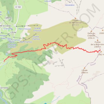 Trace GPS Combe La Bloniere, itinéraire, parcours