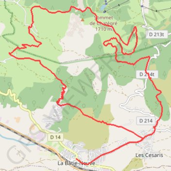 Trace GPS Forêt du Sapet, itinéraire, parcours