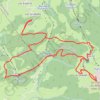 Trace GPS Balade dans le Val d'Arly - Le Crêt du Midi, itinéraire, parcours