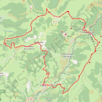 Trace GPS Tour des Monts du Cantal, itinéraire, parcours