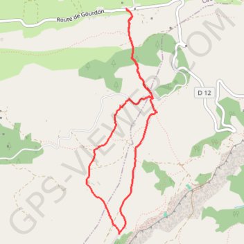 Trace GPS Plateau de Caussols, itinéraire, parcours