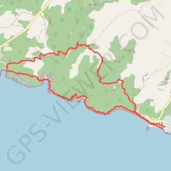 Trace GPS San Tomas, itinéraire, parcours