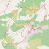 Trace GPS Adret de l'Escure, Boucle dans les Terres Noires, itinéraire, parcours