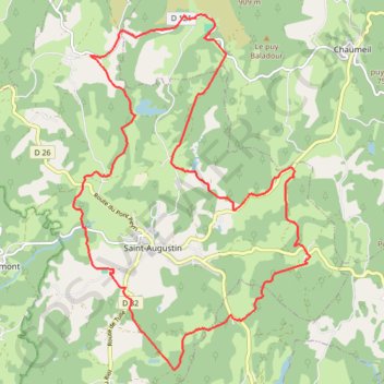 Trace GPS Boucle au pied des Monédières - Freysselines, itinéraire, parcours