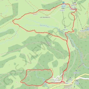 Trace GPS Autour du plateau de Beauregard et le circuit des maisons de bois, itinéraire, parcours