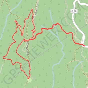 Trace GPS Circuit du Grand Duc, itinéraire, parcours