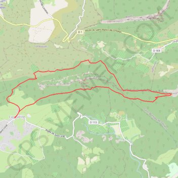 Trace GPS Tour du Pic Saint Loup, itinéraire, parcours