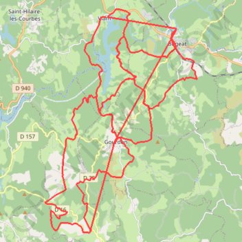 Trace GPS [Itinéraire] Vers les Monédières, itinéraire, parcours