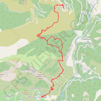 Trace GPS 2024 04 05 - gorges de la Vésubie. Giga, itinéraire, parcours