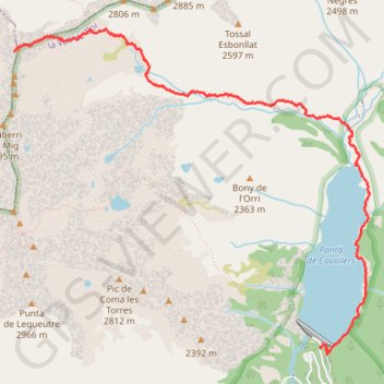 Trace GPS Bésiberri Nord, itinéraire, parcours