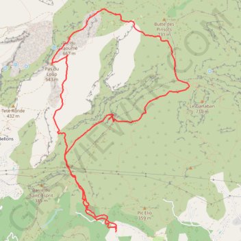 Trace GPS Sur les traces de Macel pagnol, itinéraire, parcours