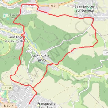 Trace GPS Randonnée Bois du Roule, itinéraire, parcours