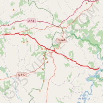Trace GPS SE40-Portomarrín-PalasDeRei, itinéraire, parcours